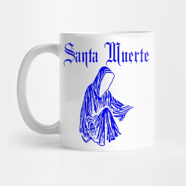 Santa Muerte Virgen Black Unisex T-shirt, XS-5XL Santa Muerte Virgin Shirt, Santisma Shirt, Saint of Death Shirt, Skeleton Saint Blk by Trogexy Pearcepn